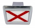 Elektroplate Alabama Chrome State Flag Crimson Cross All Metal Hitch Cover For Trucks And Suvs Fits Standard 2 Trailer