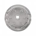 X Autohaux Oil Filter Cap Wrench 14 Flutes 4 Slots 64 5mm Removal Tool For Toyota Camry Rav4 Highlander 2 5l-5 7l Engine Silver