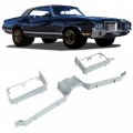 Grille Center Stone Shield Headlamp Housing For 1971-1972 Oldsmobile 442 Cutlass Supreme F85 Vista Cruiser 