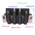 Boat Engine 583740 583298 183-3740 300-05837 9-23104 Dual Plug Wire Ignition Coil For Evinrude Johnson Omc Brp 2hp-175hp