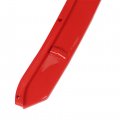 Wflnhb Universal Front Bumper Lip 4 Pieces Kits Spoiler Splitter 2 Layer Glossy Black With Red Tongue