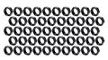 Allstar Performance All18287-50 5 8 -18 Lh Thin Od Black Aluminum Jam Nuts 1 Pack 