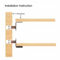Uxcell Shelf Support Peg 6mm L-shaped Furniture Cabinet Closet Bracket Pegs W Sleeve For Kitchen Book Shelves Supplies Bronze
