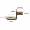 Uxcell Shelf Support Peg 6mm L-shaped Furniture Cabinet Closet Bracket Pegs W Sleeve For Kitchen Book Shelves Supplies Bronze