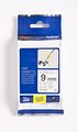 Brother Mobile Tzefx221 0 47 In X 9 8 Ft 12mmx3m Blue On White Iron-on Fabric Label For All Hge Hg Tze Tz Models