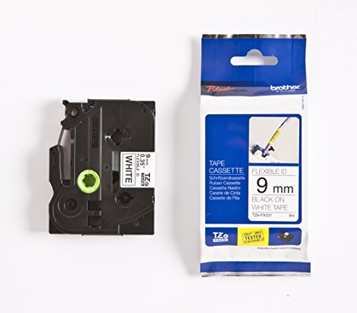 Brother Mobile Tzefx221 0 47 In X 9 8 Ft 12mmx3m Blue On White Iron-on Fabric Label For All Hge Hg Tze Tz Models