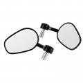 Black Motorcycle 7 8 22mm Handle Bar End Mirrors For Yamaha Mt-07 Mt-09 Mt-10 Fz-09 Rear View