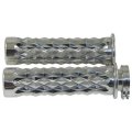 Yana Shiki A4288 Polished Universal Spiked Design Grip With Flat Ends 