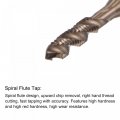 Uxcell M4 X 0 7 Spiral Flute Tap And 3 3mm Twist Drill Bit Set Metric M35 Cobalt High Speed Steel Machine Threading Screw