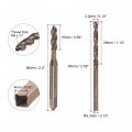 Uxcell M4 X 0 7 Spiral Flute Tap And 3 3mm Twist Drill Bit Set Metric M35 Cobalt High Speed Steel Machine Threading Screw