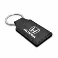 Ipick Image Compatible With Honda Logo Rectangular Black Leatherette Key Chain
