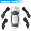 X Autohaux 1 Set Door Anti Kick Pad Stickers Carbon Fiber Pattern Anti-scratch Guard Protector For Honda Civic 11th Generation