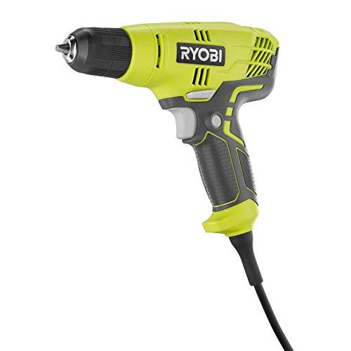 Ryobi Corded Power Drill 5 Amp 3 8 Inch 1 600 Rpm Variable Speed Trigger Renewed