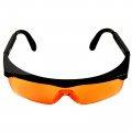 Hqrp 2-pack Lightweight Protective Eyewear Safety Glasses For Reduction Glare In Operations With Blue Light Orange Lenses Black