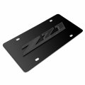 Ipick Image Made For Chevrolet Z71 Offroad 3d Gunmetal Gray Name Logo On Black Stainless Steel License Plate