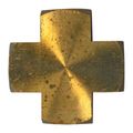 Interstate Pneumatics Fp22x Brass Cross Fitting 1 8 Inch Npt With 4 Connection Ports 