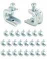 Beam Clamp 50 Pack Of 1 4 X 20 For Threaded Wire Ring 75lb Weight Load Rating Harden Steel Construction 