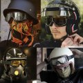 Ljdj Motorcycle Goggles 2 Pack Vintage Anti Fog Pilot Pu Leather Glasses Dustproof Atv Off Road Motorbike Helmet Eyewear 
