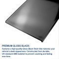 Front B Pillar Molding Trim Pair For 2011 2012 2013 2014 2015 2016 2017 2018 2019 Ford Explorer Without Keypad Gloss Black