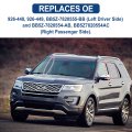 Front B Pillar Molding Trim Pair For 2011 2012 2013 2014 2015 2016 2017 2018 2019 Ford Explorer Without Keypad Gloss Black