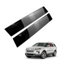 Front B Pillar Molding Trim Pair For 2011 2012 2013 2014 2015 2016 2017 2018 2019 Ford Explorer Without Keypad Gloss Black 