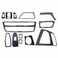 Secosautoparts 13pcs Real Carbon Fiber Interior Trim Decor Cover Compatible With Bmw 3 4 Series F-30 F-31 F-32 F-33 F-34 F-36