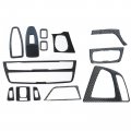 Secosautoparts 13pcs Real Carbon Fiber Interior Trim Decor Cover Compatible With Bmw 3 4 Series F-30 F-31 F-32 F-33 F-34 F-36