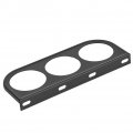 Gauge Holder 52mm 2in 3-hole Triple Instrument Panel Shell Mounting Bracket Car Dashboard Meter Iron Black 