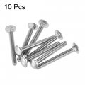 Uxcell 1 4-20x2-1 4 Carriage Bolt Round Head Square Neck 304 Stainless Steel 10pcs