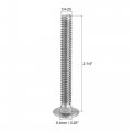Uxcell 1 4-20x2-1 4 Carriage Bolt Round Head Square Neck 304 Stainless Steel 10pcs