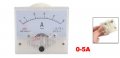 Uxcell Class 2 5 Accuracy Analog Ac 0-5a Scale Range Ammeter Meter Panel