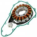 Caltric Stator And Gasket Compatible With Kawasaki Versys 650 Abs Kle650f Kle 650f 2017 