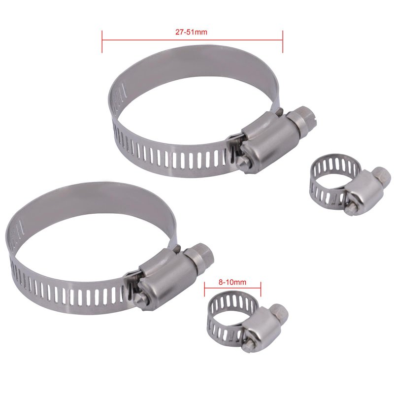 2195 Radiator With Universal Oil Hose Clamps Kit 8-10mm 27-51mm 4pcs Fitment For 1998-2002 Honda Passport 1998-2000 Isuzu Amigo