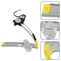 Rear Left Side Power Electric Window Regulator With Motor Replacement For Honda Accord 1994-1997 741-819