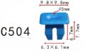 Autobahn88 Blue Nylon Nut Compatible With Ford Oem N802376s Pack Of 20