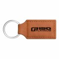 Ipick Image Compatible With Ford F150 Platinum Rectangular Brown Leatherette Key Chain