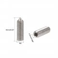 Uxcell 40pcs M5x16mm Internal Hex Socket Set Grub Screws Cone Point 304 Stainless Steel Screw
