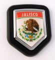 Jalisco Mexico Country State Flag Car Truck Black Shield Grill Badge Grille Mount Emblem