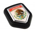 Jalisco Mexico Country State Flag Car Truck Black Shield Grill Badge Grille Mount Emblem