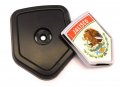 Jalisco Mexico Country State Flag Car Truck Black Shield Grill Badge Grille Mount Emblem