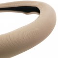 Bdk 14 5 5 Soft Perforated Leather Steering Wheel Cover Punch Grip Beige