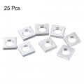 Uxcell Square Nuts M5x8mmx2mm Zinc-plated Metric Coarse Thread Assortment Kit 25 Pcs
