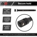 Abn 1 2in Drive 8in Long Torque Socket Extension Bar 140 Ft Lb Cr-mo With Silver Color-coded Aluminum Ring