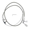 Transmission Kickdown Cable Kit Stainless Braided Kick Down Replacement For Ford C4 C-4 Detent 