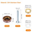 16 Pcs Screw Covers Caps 304 Stainless Steel Mirror Screws Decorative Cover Nails Fasteners For Sign Advertising Hardware