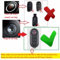 M Jvisun Genuine Carbon Fiber Key Fob Cover For 2007-2020 Fiat Lancia Abarth 3 Buttons Folding Flip Car Remote Replacement