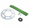 Green O Ring Chain Sprockets Fit Yamaha 99-14 Yz250 99-01 Wr400f 14 50 114l