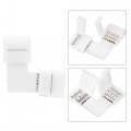 Uxcell 6 Pin 12mm 5050 Led Strip Light Solderless Gapless L Shape Connector White 6pcs