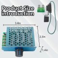 Dc 7-70v Motor Speed Controller 30a Fuse Pwm Brushed For Power Tools 500w Output With 15cm Wire And Run Stop Brake Switch
