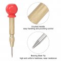 Uxcell Automatic Center Punch 5-inch Spring-loaded Holeer Marker Yellow With Cap Pointed Tip For Wood Metal Plastic 1 Set 1pcs